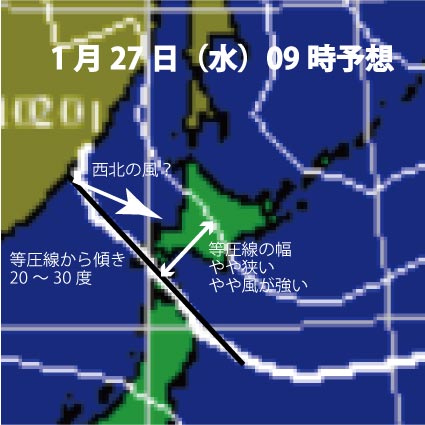 天気図1月27日